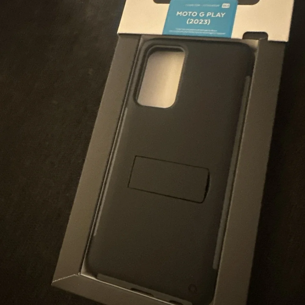 Speck ImpactHero Phone Case For Moto G Play (2023),Black with stand